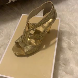 Gold Michael Kors heels